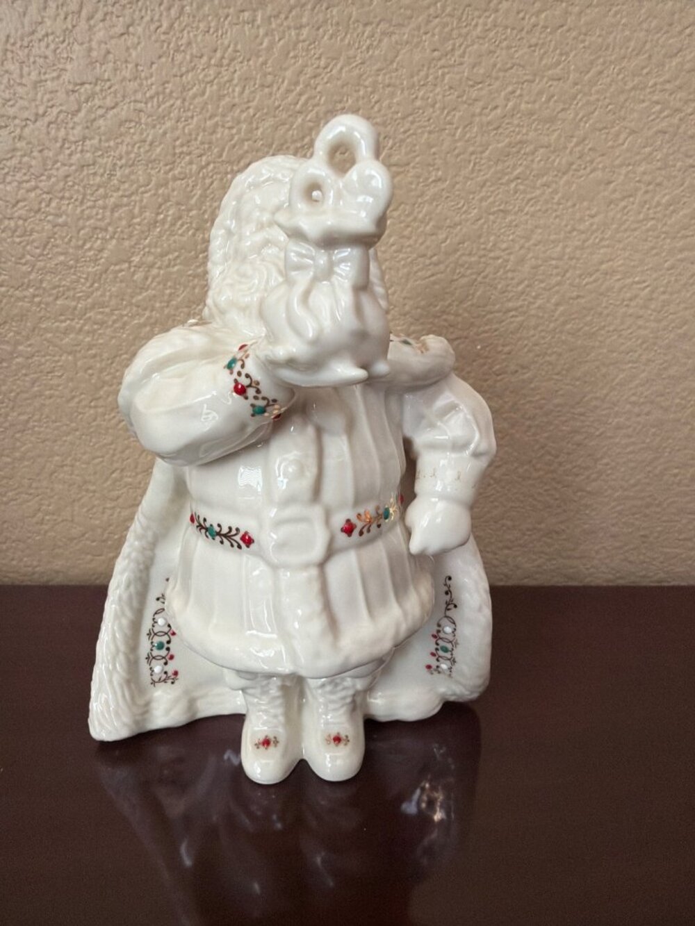 Lenox China Jewels Santa Bearing Gifts 8th in Series Porcelain Figurine